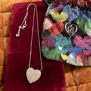 Brighton crystal heart necklace